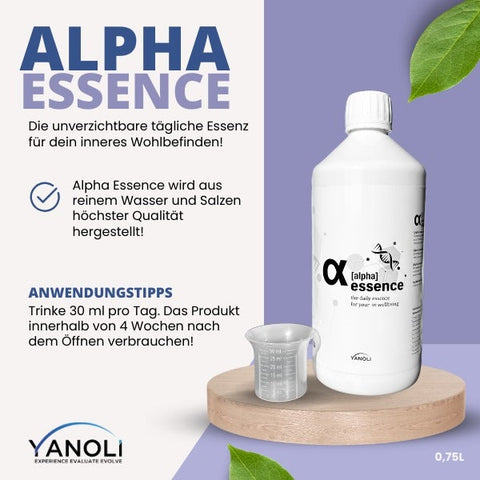 YANOLI [ALPHA] ESSENS (0,75 l) Glasflasche