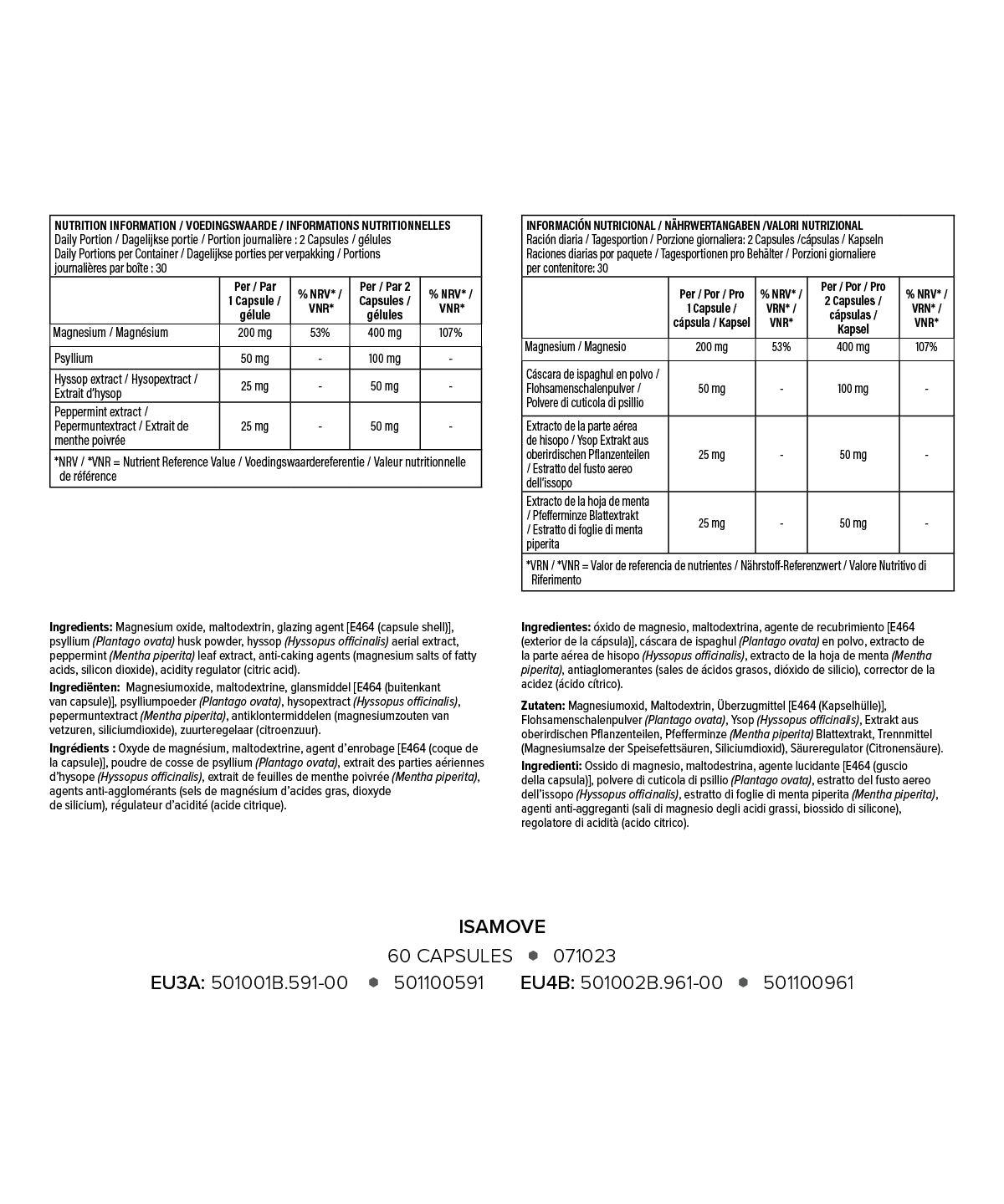 ISAGENIX IsaMove (60 Kapseln)