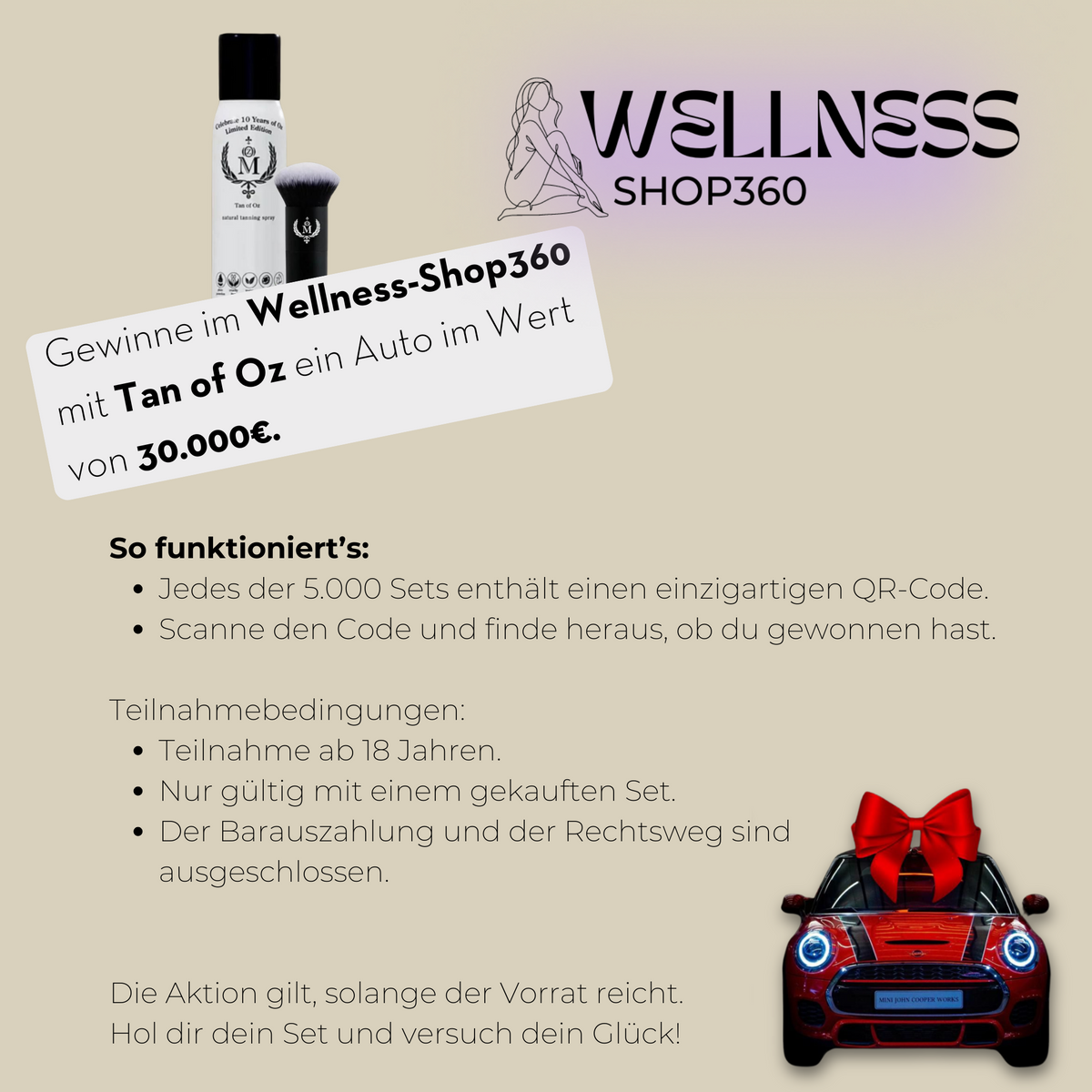 Oz Limited Edition-Set (Spray + Pinsel) in Verbindung mit einem Gewinnspiel