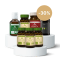 EthnoHealth Superimmun (70 Kapseln OPC-Kraft + 70 Kapseln Immunkraft + 70 Kapseln Inflam-Komplex + 70 Kapseln Lungenkraft + 150 ml Omega 3 Plus + 165 g Forsythiae + 120 Kapseln Daily 365)